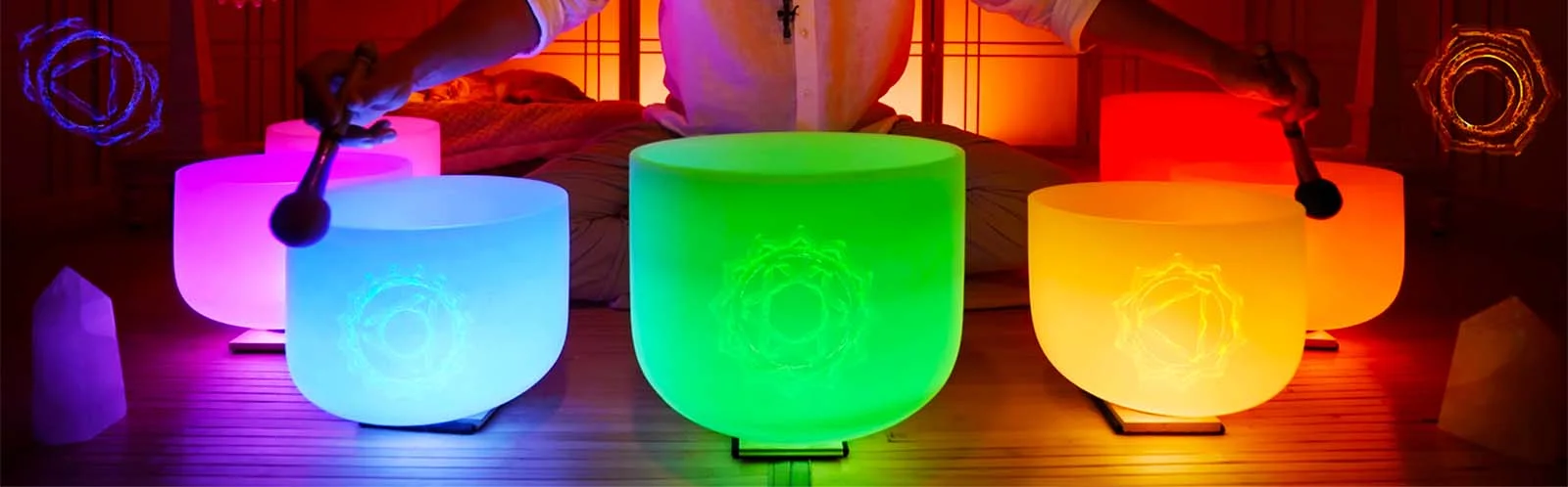 Sound Bath Healing Session Crystal Singing Bowls Reiki Chakra Balancing Energy Healing Couples Corporate Events Holographic Sound Healer Kevin Foresman Enlumnia Dallas TX